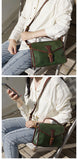 Womens Leather Satchel Bag Purse - Annie Jewel