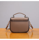Womens Small Leather Satchel Bag - Annie Jewel