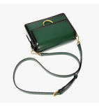 Womens Small Leather Square Crossbody Bags - Annie Jewel