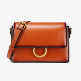 Womens Small Leather Square Crossbody Bags - Annie Jewel