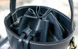Womens Best Leather Drawstring Handle Bucket Bag Purse - Annie Jewel