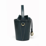 Womens Best Leather Drawstring Handle Bucket Bag Purse - Annie Jewel