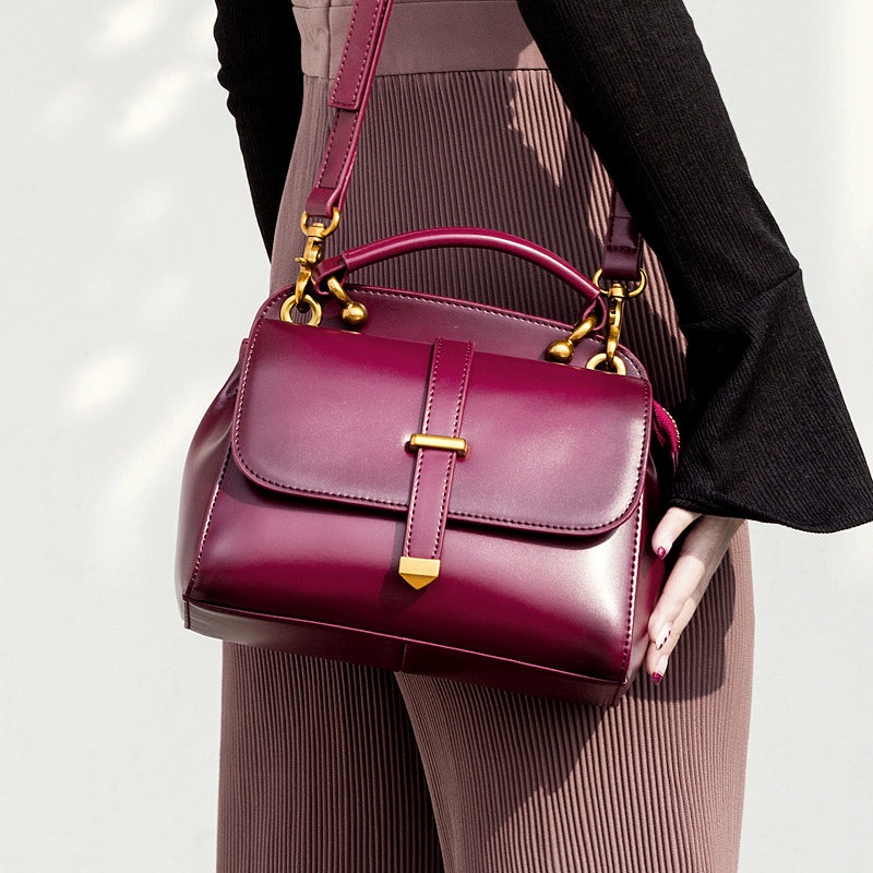 Burgundy satchel purse best sale