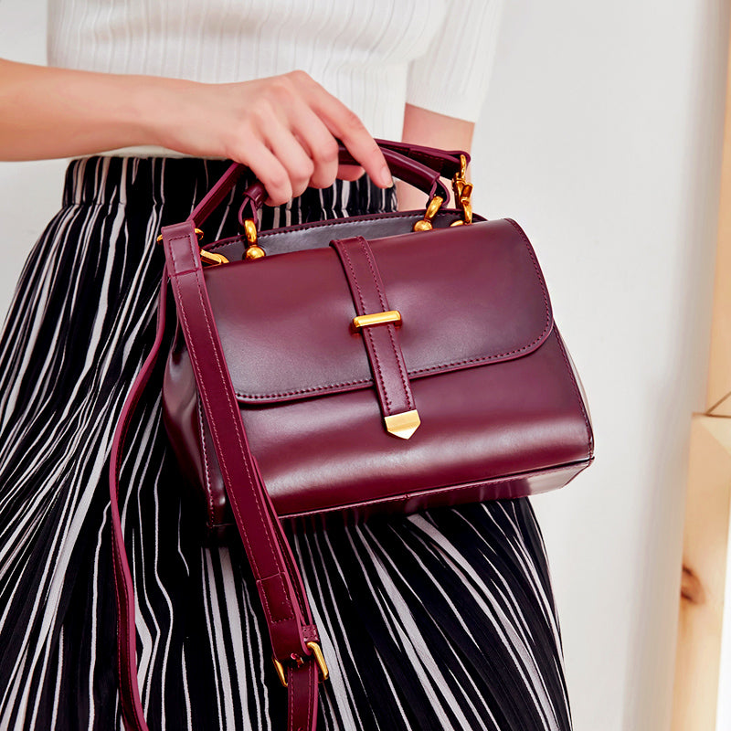 Burgundy handbags sale 2025