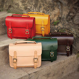 Womens Leather Cambridge Structured Satchel Bags Purses - Annie Jewel