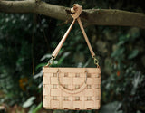Handmade Woven Cem Leather Small Tote Beach Handbag Purse - Annie Jewel