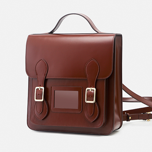 Small Leather Backpack Purse Women display picture 1