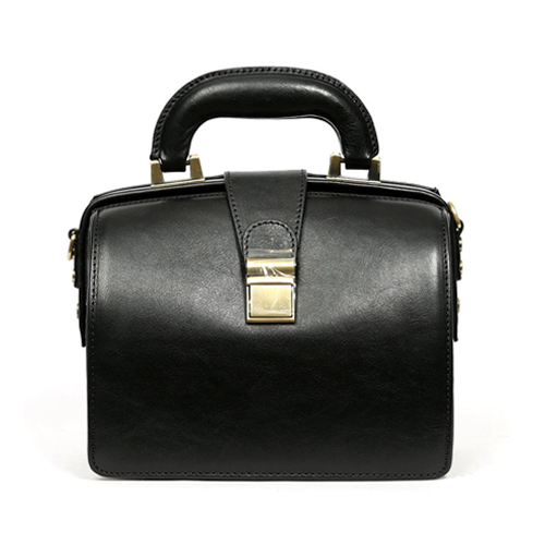 Women's Leather Small Doctor Purse Style Handbag Purse - Annie Jewel