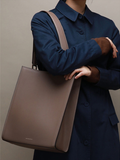 Minimal Structured Bucket Vertical Tote Bag - Annie Jewel